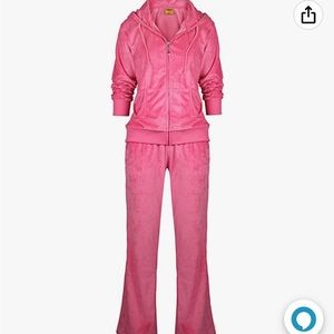 Woman’s Small Pink Velour tracksuit